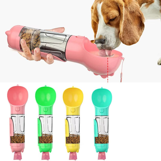 3-in-1 Tragbare Hundewasserflasche