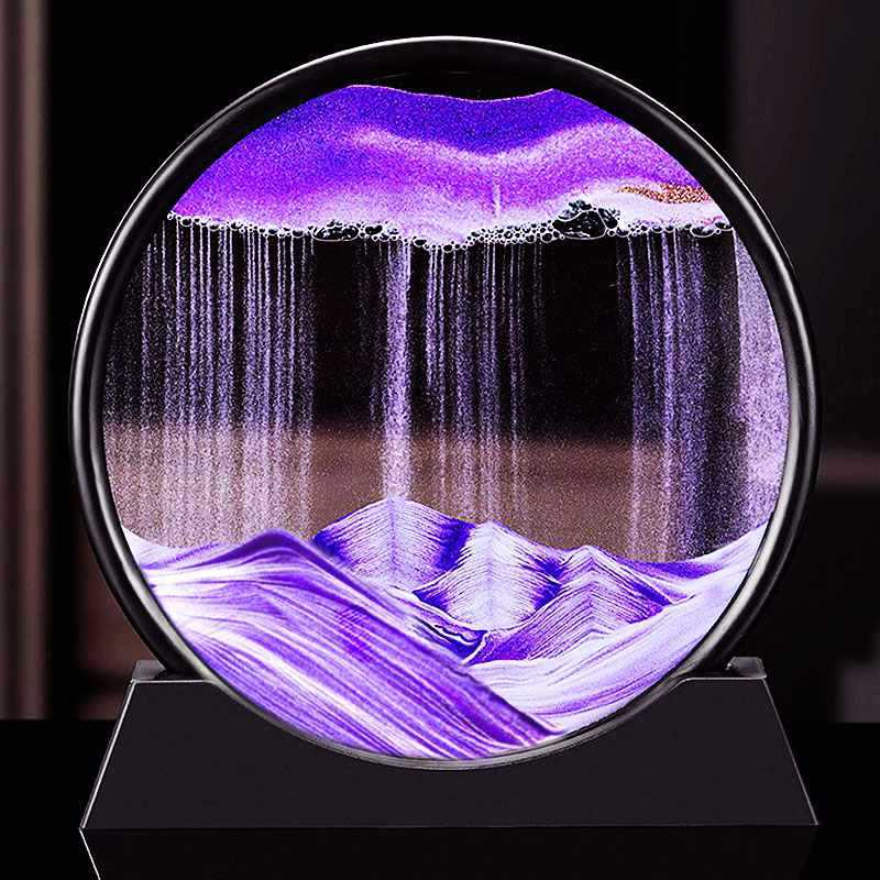 Send painting decorations birthday gifts hourglass girls wine cabinet quicksand glass living room TV cabinet home creative ornaments