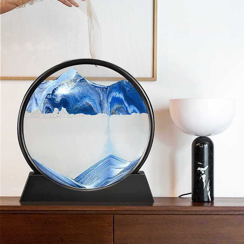 Send painting decorations birthday gifts hourglass girls wine cabinet quicksand glass living room TV cabinet home creative ornaments