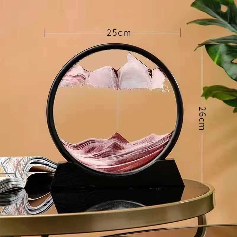 Send painting decorations birthday gifts hourglass girls wine cabinet quicksand glass living room TV cabinet home creative ornaments