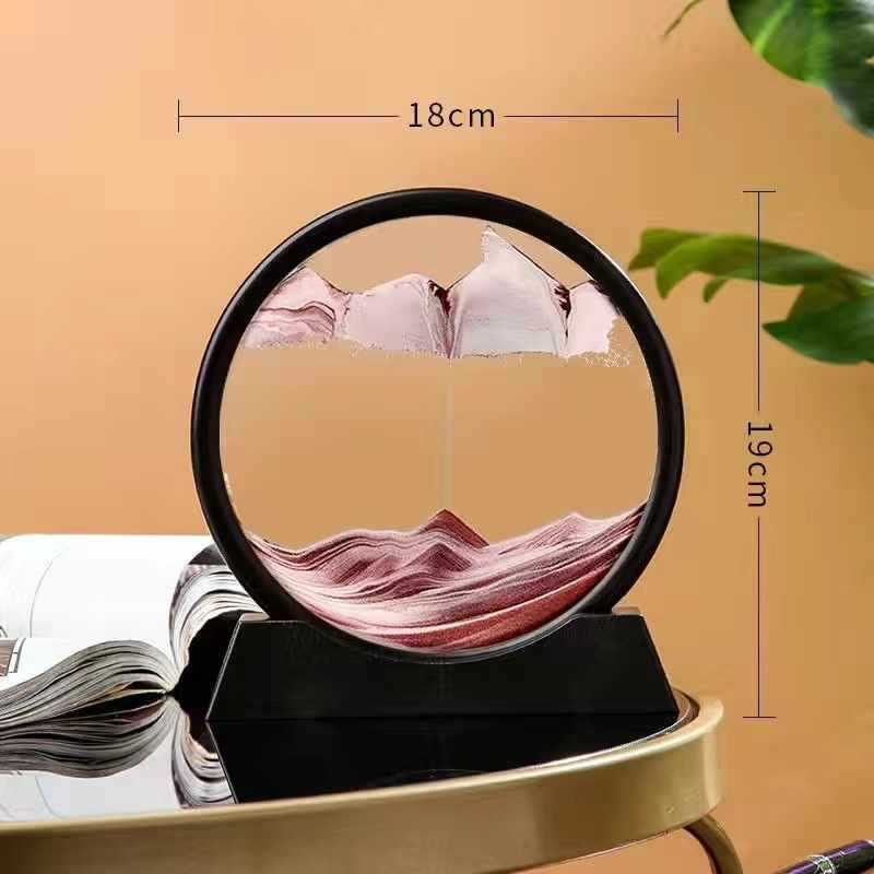 Send painting decorations birthday gifts hourglass girls wine cabinet quicksand glass living room TV cabinet home creative ornaments