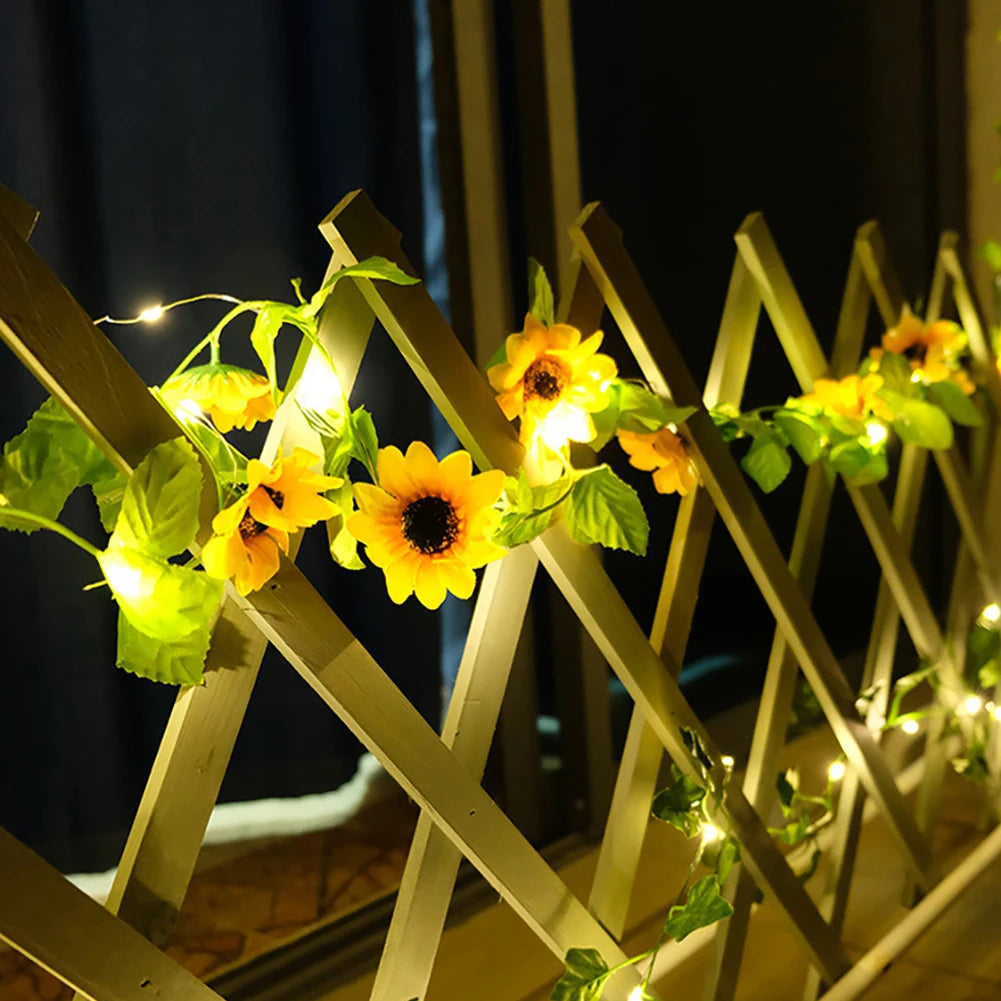 Sonnenblumen LED Lichterkette