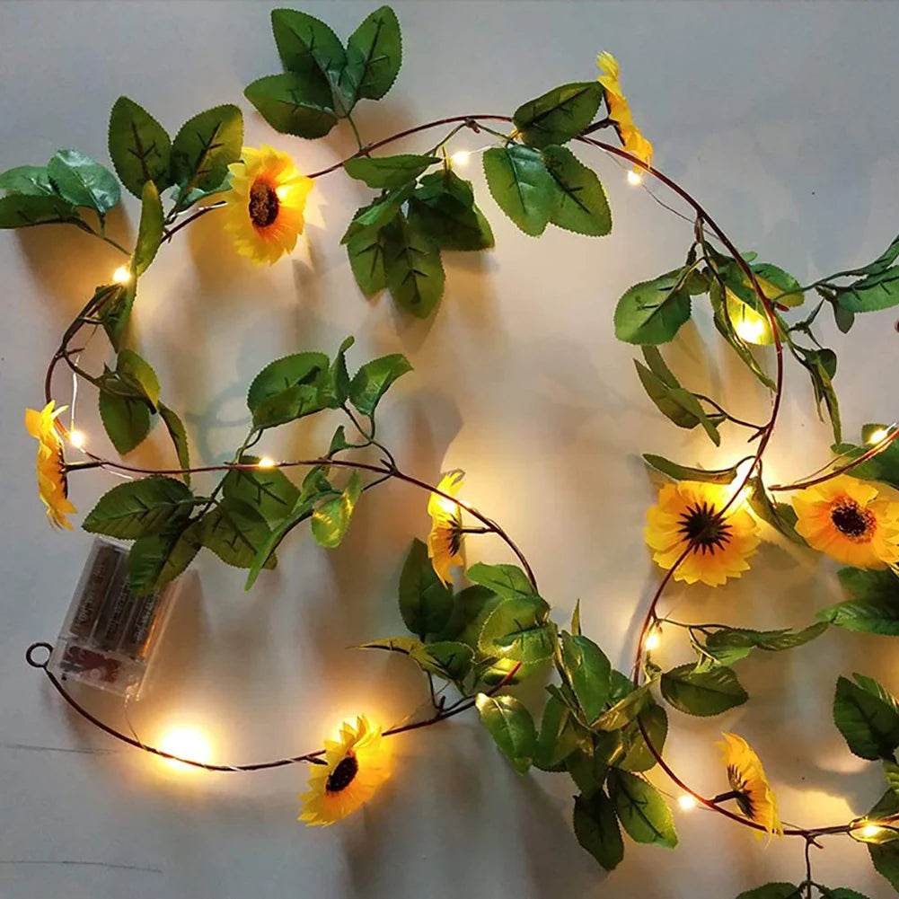 Sonnenblumen LED Lichterkette